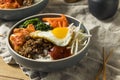 Spicy Homemade Korean Bibimbap Rice