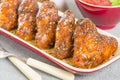 Spicy Hot Chicken Wings Royalty Free Stock Photo