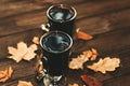 Spicy hot mulled wine drink made from red wine Royalty Free Stock Photo