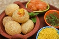 Spicy Indian snack Pani puri golgappe of Bangalore Royalty Free Stock Photo