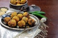 Spicy Indian vegan Moong Daal Balls