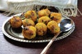 Spicy Indian vegan Moong Daal Balls