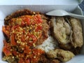 Spicy Indonesian food taste