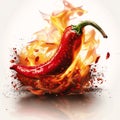 Spicy Inferno: A Fiery Illustration of Energy and Heat in a Vibr