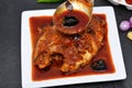 Spicy Kerala red fish curry, Indian fish curry Royalty Free Stock Photo