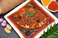 Spicy Kerala red fish curry, Indian fish curry Royalty Free Stock Photo