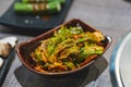 spicy Korean lettuce salad - Traditional Korean sidedish Royalty Free Stock Photo
