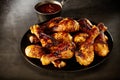 Spicy marinated chicken with chili sauce