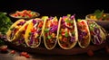 spicy meal taco food Royalty Free Stock Photo