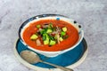 Spicy Mexican roast chicken and tomato soup with black beans