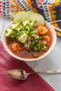 Spicy Mexican Shrimp Soup Royalty Free Stock Photo