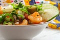 Spicy Mexican Shrimp Soup Royalty Free Stock Photo