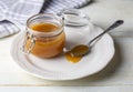 Spicy milk jam for healthy breakfast Turkish name; sut receli