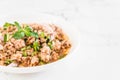 Spicy mince pork Larb - Traditional Thai Food