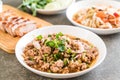 spicy mince pork (Larb - Traditional Thai Food)