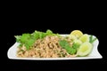 Spicy minced pork, Thai food. Royalty Free Stock Photo