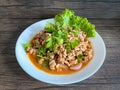 Spicy Minced Pork Thai food Royalty Free Stock Photo