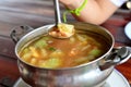 Spicy mixed vegetable soup Royalty Free Stock Photo