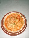 Spicy noodle soup typical of eastern Indonesia