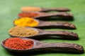 Spicy powders Royalty Free Stock Photo