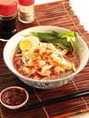 Spicy prawn noodle soup