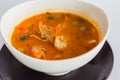 Spicy prawn soup of thailand