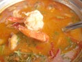 spicy prawn soup or tom yum goong