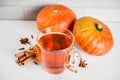 Spicy pumpkin tea Royalty Free Stock Photo