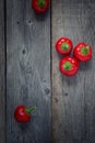 Spicy round red hot peppers Royalty Free Stock Photo