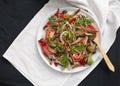 Spicy Salad with dry anchovies
