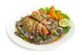 Spicy salad with blue crab Thai spicy food appetizer Thailand food