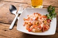 Spicy salad prawn with lemon grass Royalty Free Stock Photo