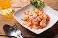 Spicy salad prawn with lemon grass Royalty Free Stock Photo