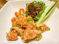 Spicy Salmon Salad Laab Salmon