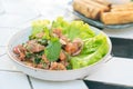 Spicy Salmon Salad or Laab Salmon