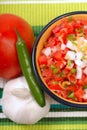 Spicy salsa with variety of ingredients