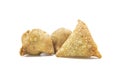 spicy Samosa and singara isolated on white background Royalty Free Stock Photo