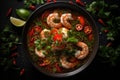Spicy Shrimp and Egg Soup