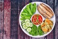 Spicy shrimp paste dip as Nam Prik Kapi Royalty Free Stock Photo