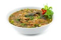 Spicy Smoked Fish with Vermicelli noodles Soup Spices Taste Thai Food Northern Style