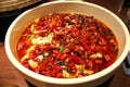 Really spicy soup with fish