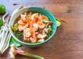 Spicy and sour soup with fresh shrimps,Tom yum kung