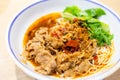 Spicy stir rice noodle