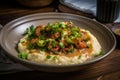 Spicy and Tangy Shrimp and Grits with a Jalapeno Kick
