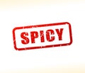 Spicy text stamp Royalty Free Stock Photo