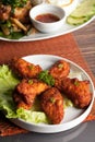Spicy Thai Chicken Wings Royalty Free Stock Photo