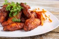 spicy Thai chicken wings Royalty Free Stock Photo