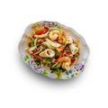 Spicy Thai seafood salad Royalty Free Stock Photo