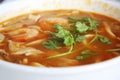 Spicy thomyam soup Royalty Free Stock Photo