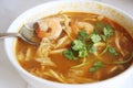 Spicy thomyam soup Royalty Free Stock Photo